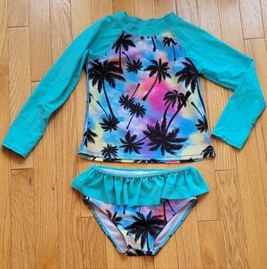 Girls Tropical Swim Suit Size 7-8
